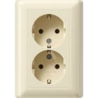 GIRA - GIR078201 SCHUKO 2f Vollpl. f. Geratedose 1,5f Sta