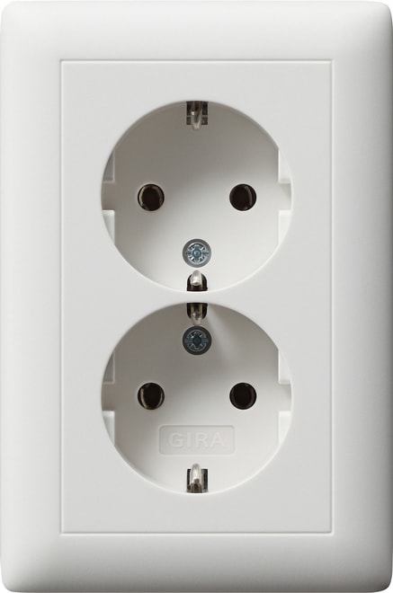 GIRA - GIR078204 SCHUKO 2f Vollpl. f. Geratedose 1,5f Sta