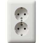GIRA - GIR078204 SCHUKO 2f Vollpl. f. Geratedose 1,5f Sta