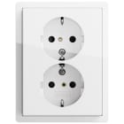 GIRA - GGI0783112 SCHUKO DOPPIA SP + PLACCA GIRA F100 BNC