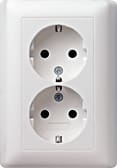 GIRA - GIR078803 DOP.SCHUKO P.CPL. S./GRAFFA MI STANDARD