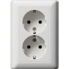 GIRA - GGI078804 DOP.SCHUKO P.CPL. S/GR. MI
