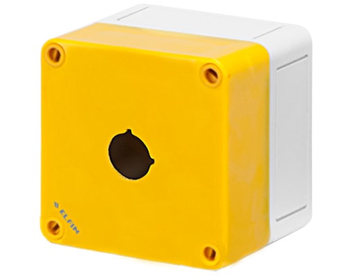 NEW ELFIN SRL - NEW080C0909-8GP1 CASSETTA TPLAST.94X94X81 1F GIALLA