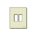 VIMAR SPA - VIW08606.A PLACCA 2M RESINA SCATTO AVORIO