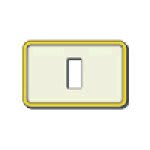 VIMAR SPA - VIW08635.I.21 PLACCA 1M RESINA SCATTO AVORIO-ORO