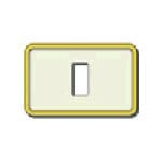 VIMAR SPA - VIW08635.I.21 PLACCA 1M RESINA SCATTO AVORIO-ORO