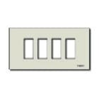 VIMAR SPA - VIW08638 PLACCA 4M ALLUM. SCATTO ORO