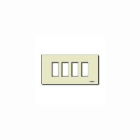 VIMAR SPA - VIW08638.A Placca 4M resina scatto avorio