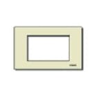 VIMAR SPA - VIW08657.A PLACCA 3MSP RESINA SCATTO AVORIO