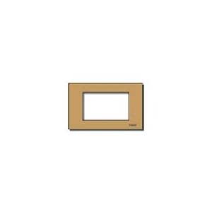 VIMAR SPA - VIW08657.BR PLACCA 3MSP ALLUM. SCATTO BRONZO
