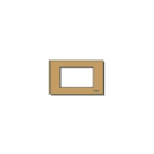 VIMAR SPA - VIW08657.BR Placca 3Msp allum. scatto bronzo