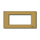 VIMAR SPA - VIW08658.BR PLACCA 4MSP ALLUM. SCATTO BRONZO