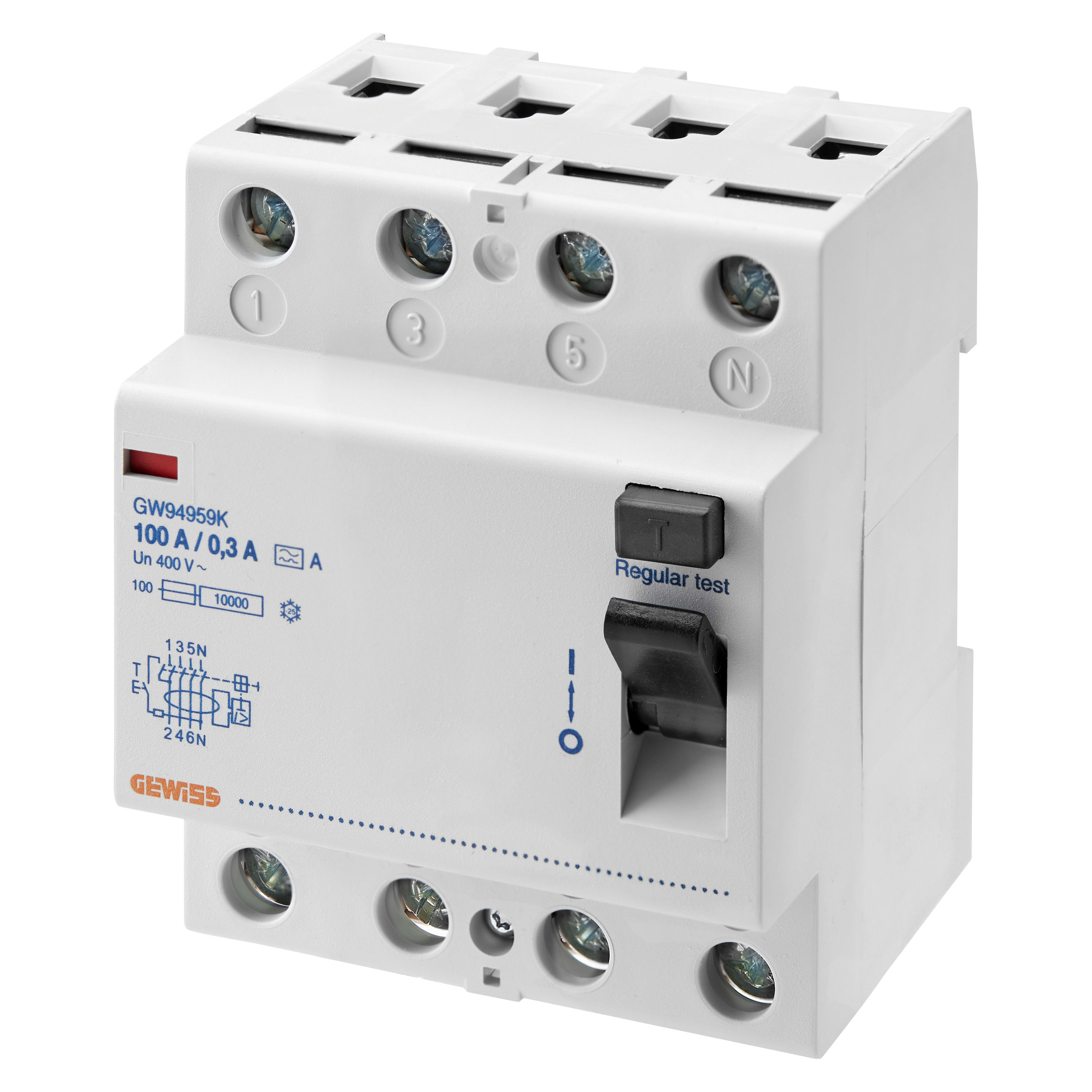 GEWISS - GEWGW94766K INT.DIFF.PURO 4P.80A ISTANT.AC/0,3 4M