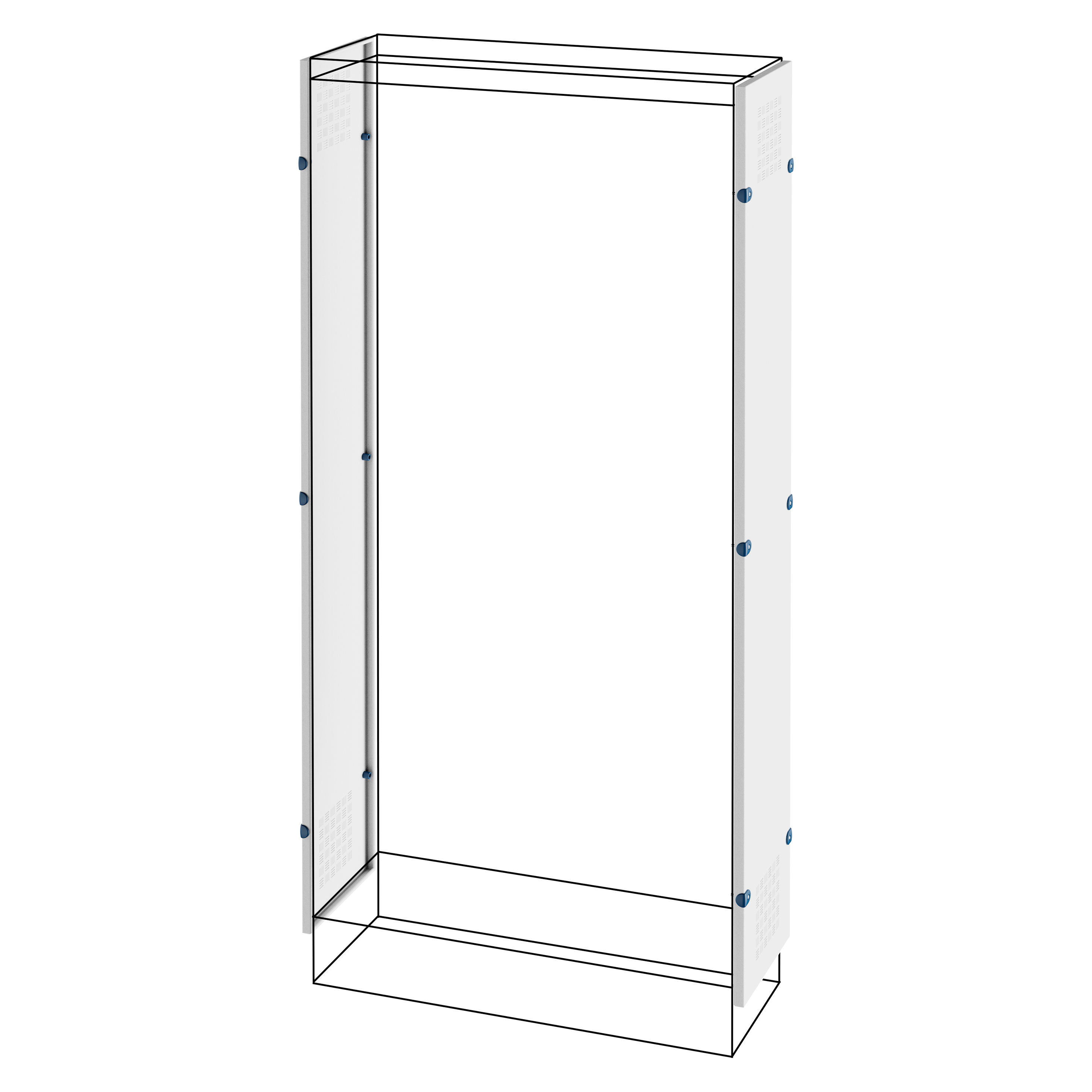 GEWISS - GEWGWD3218 COPPIA DI PANNELLI LATERALI AREATI - QUADRO DA PAVIMENTO - QDX 630 H - 1600x400MM