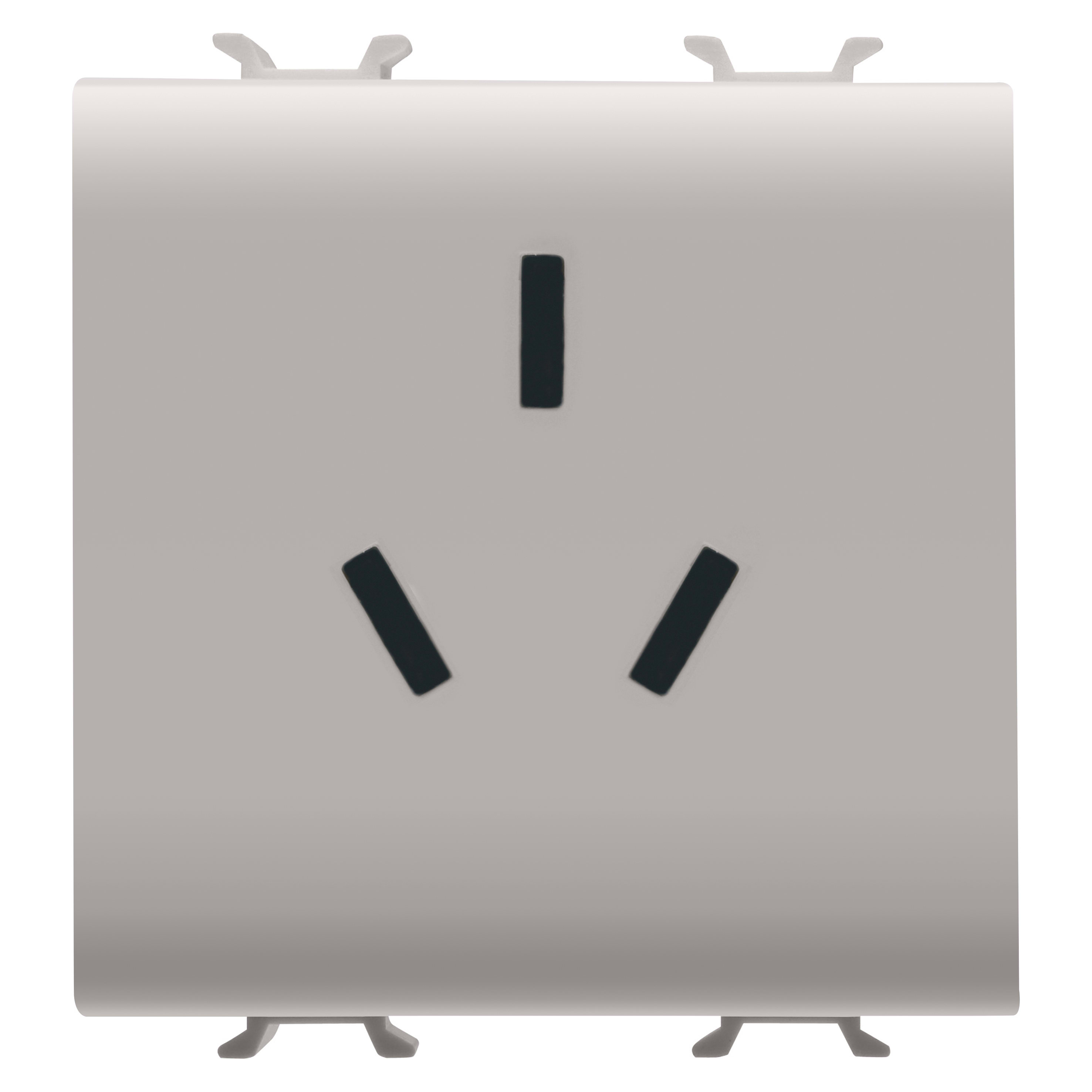 GEWISS - GEWGW13391 PRESA STDANDAD CINESE - 250 V ac - 2P+T 10 A - 2 MODULI - NATURAL BEIGE SATINATO - CHORUSMART