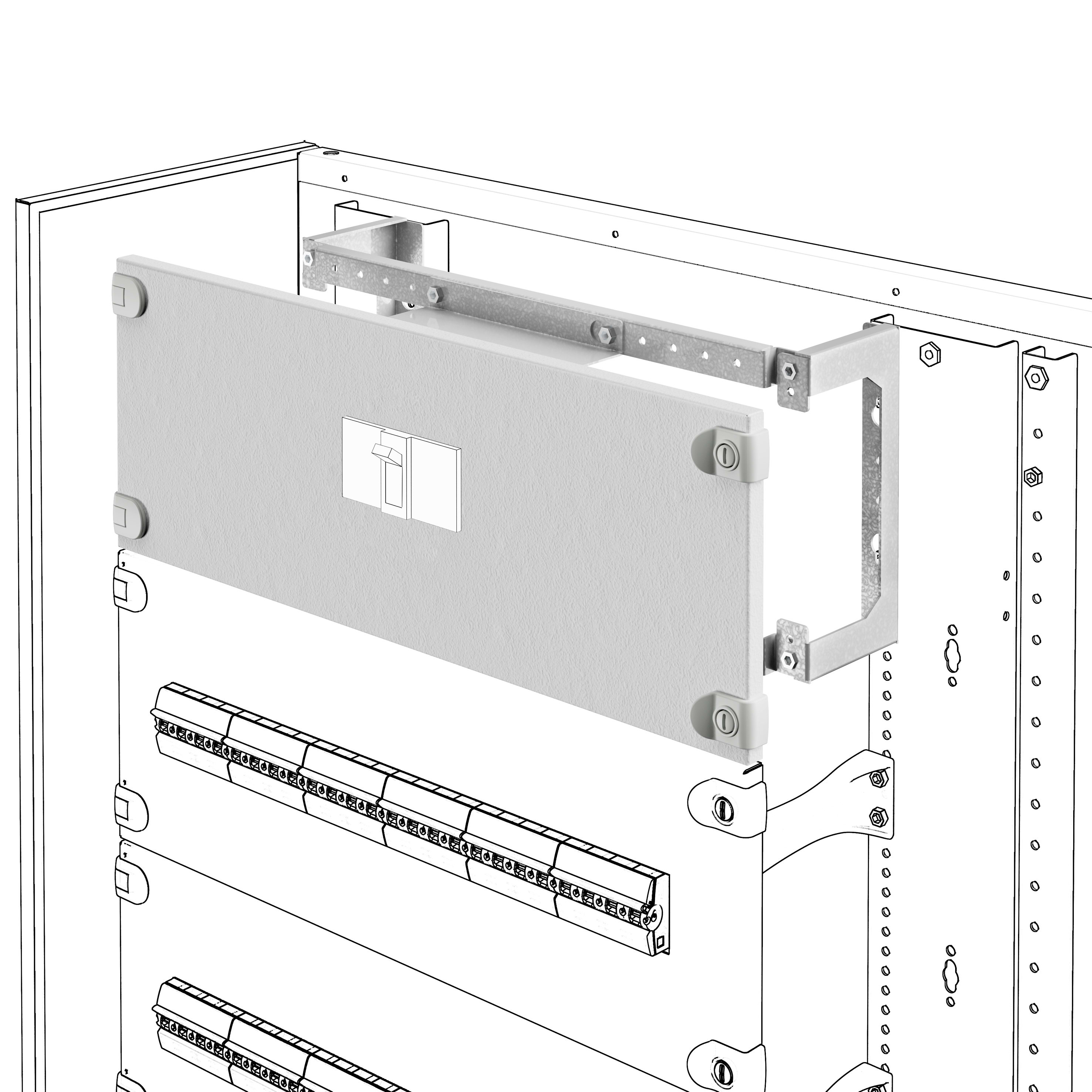 GEWISS - GEWGWD3576 KIT MSX/E/M1250 850X700 VERT FISSO MRD