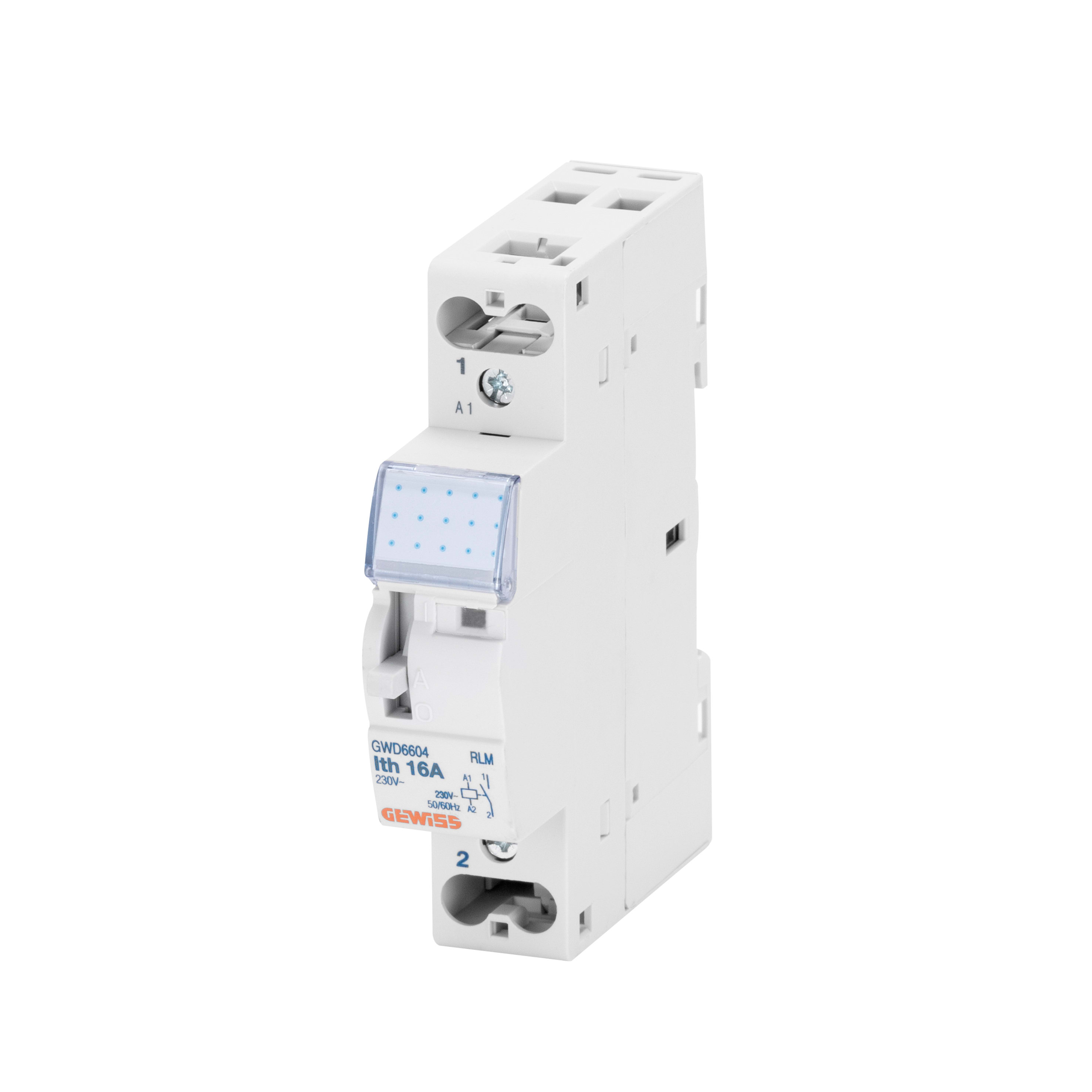GEWISS - GEWGWD6617 RELE' MONOSTABILE - 16A - 1 NA-NC - 12V ac - 1 MODULO