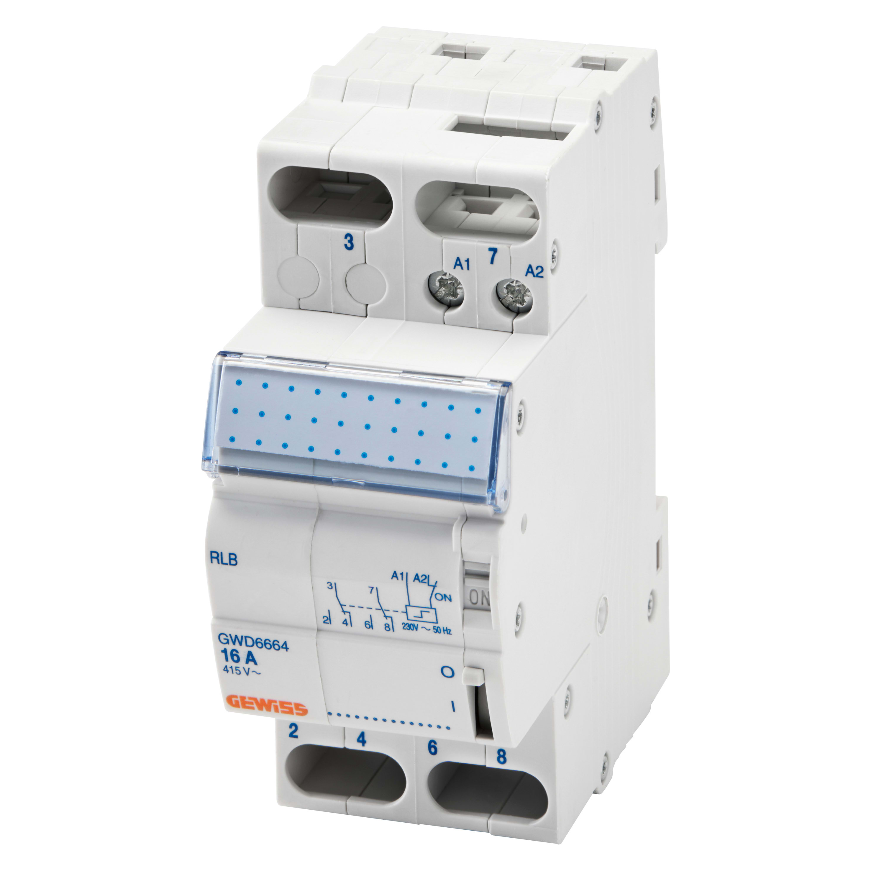 GEWISS - GEWGWD6663 RELE' PASSO-PASSO - 16A - 2 IN SCAMBIO 24V ac - 2 MODULI