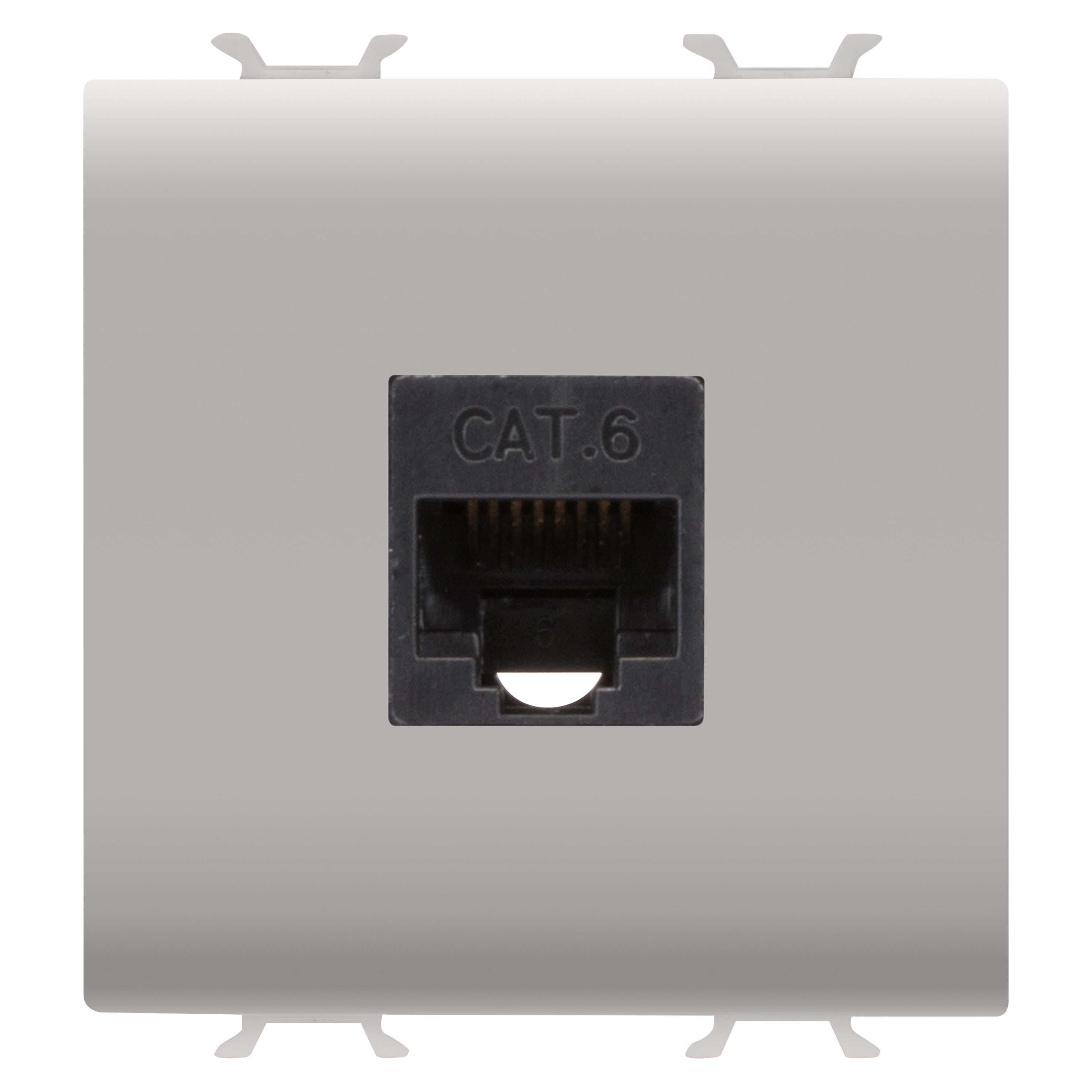 GEWISS - GEWGW13434 PRESA RJ45 - CATEGORIA 5e - UTP - 2 MODULI - NATURAL BEIGE SATINATO - CHORUSMART