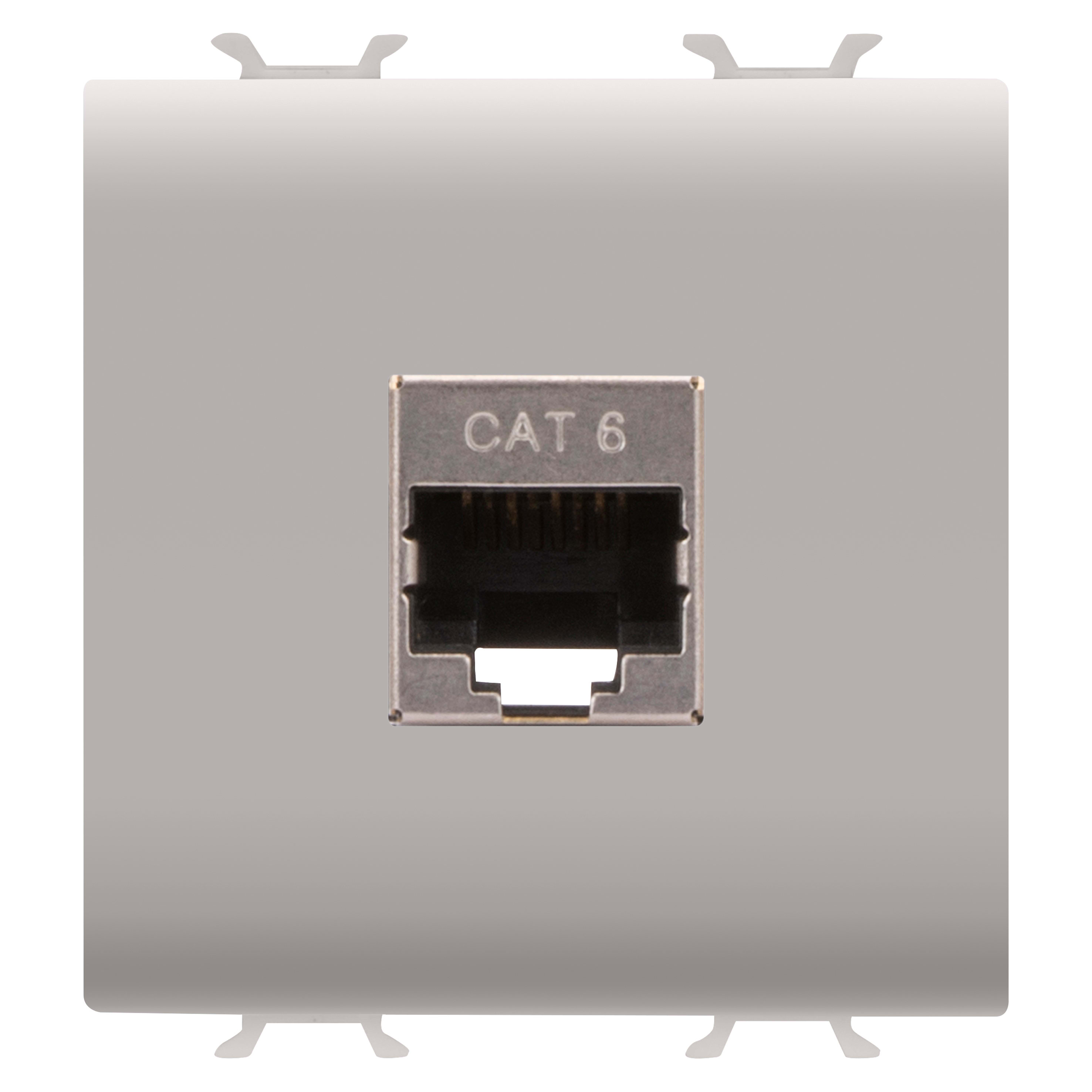 GEWISS - GEWGW13437 PRESA RJ45 - CATEGORIA 6 - FTP - 2 MODULI - NATURAL BEIGE SATINATO - CHORUSMART