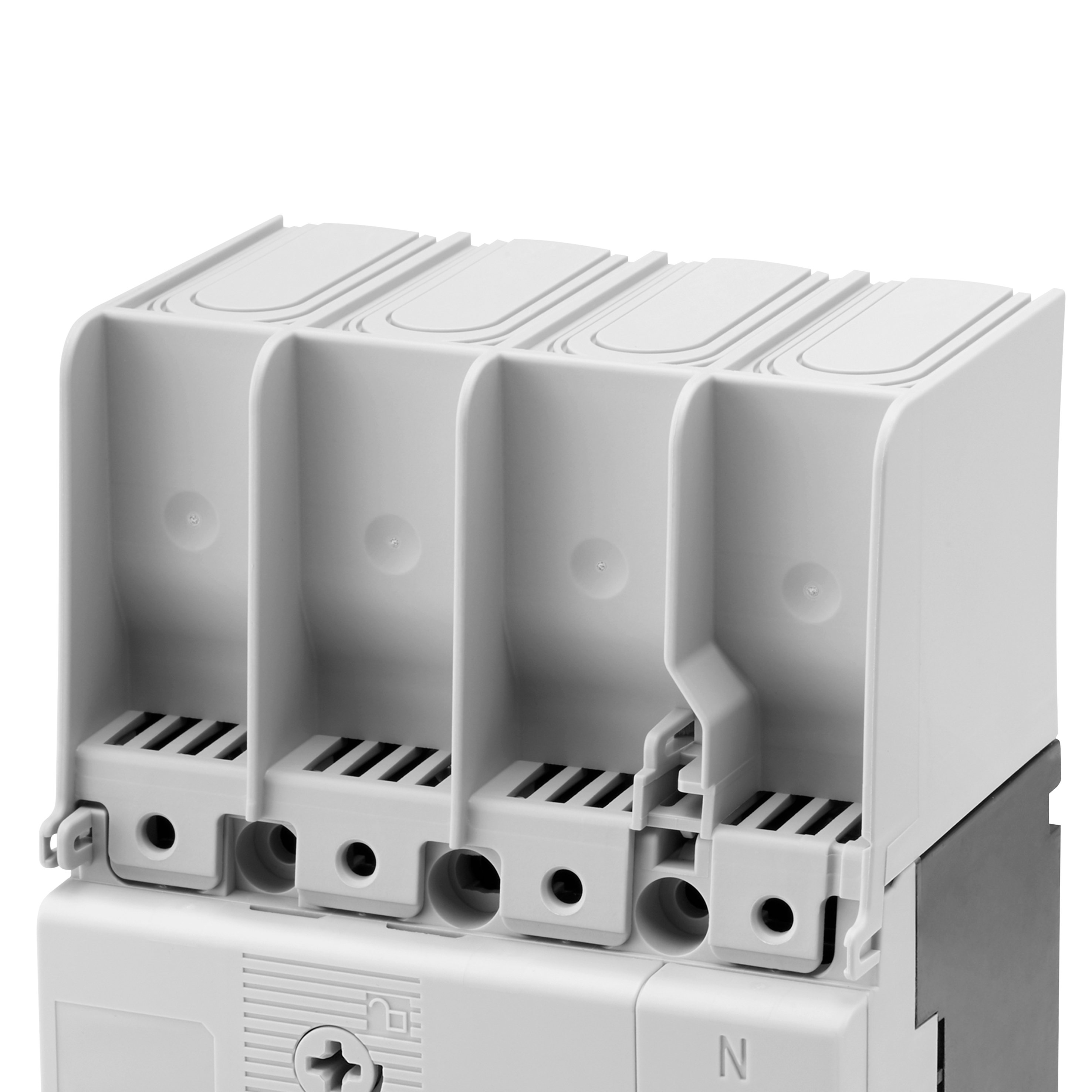 GEWISS - GEWGWD8841 COPRITERMINALI - MSX/E/M400-630 - PER TERMINALI ANTERIORI PROLUNGATI DIVARICATI FB - PER INTERRUTTORI 3P