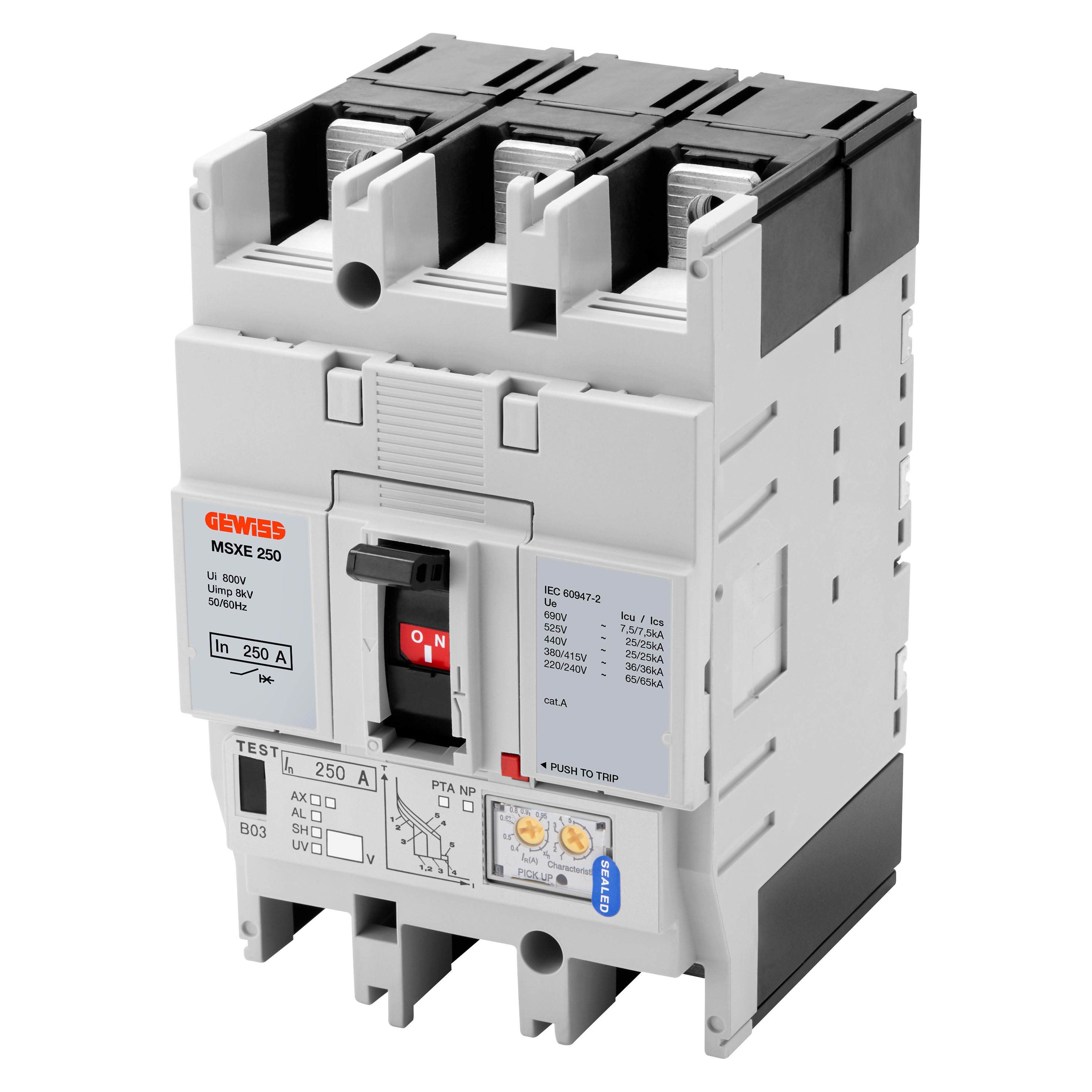 GEWISS - GEWGWD9507 MSXE 160 3P 160A 125kA LSI Term.FC