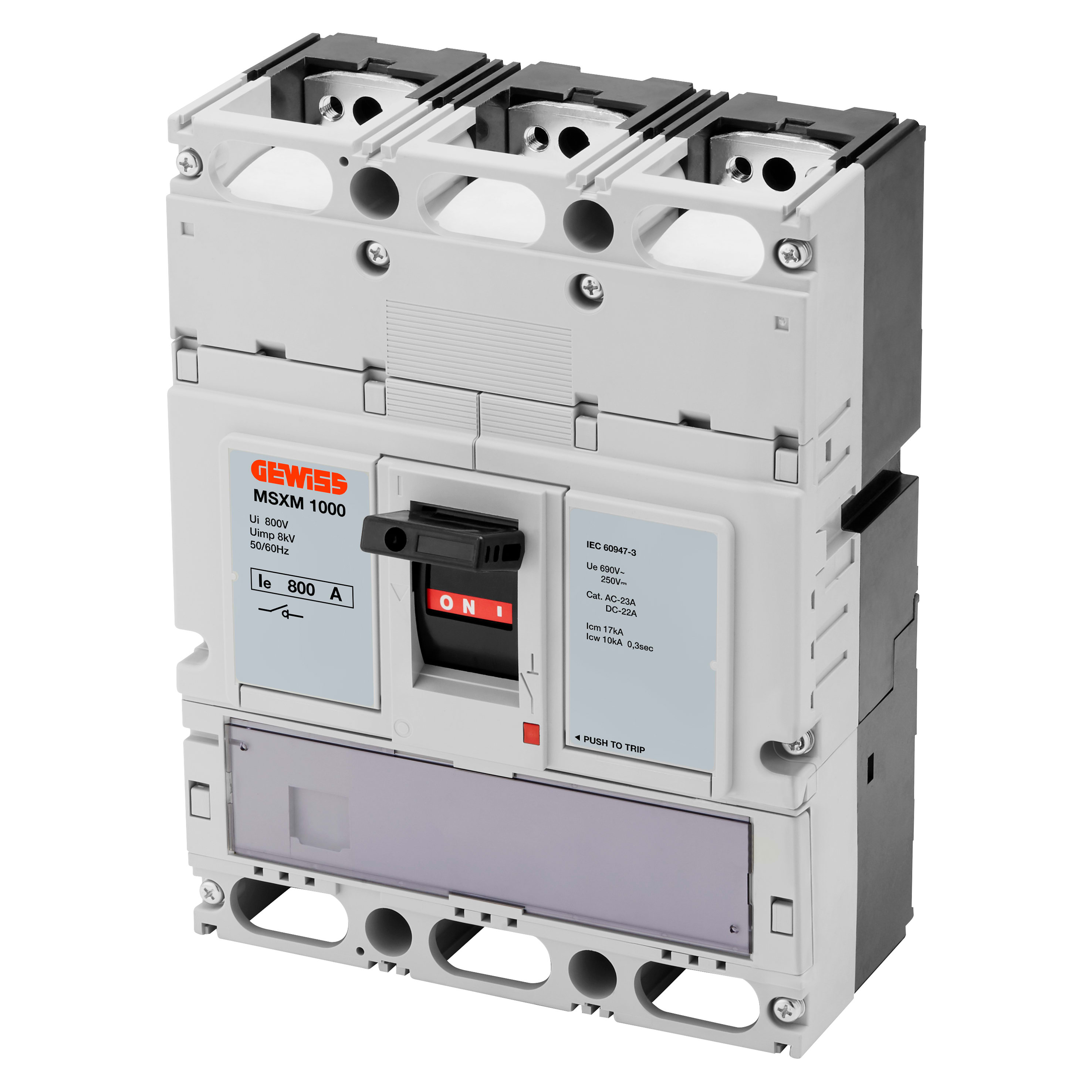 GEWISS - GEWGWD9449 MSXM 1000 - INTERRUTTORE DI MANOVRA SEZIONATORE - 3P 800A 690V