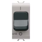 GEWISS - GEWGW13462 INTERRUTTORE AUTOMATICO MAGNETOTERMICO - CURVA C - 1P 10A 230Vac - 1 MODULO - NATURAL BEIGE SATINATO - CHORUSMART