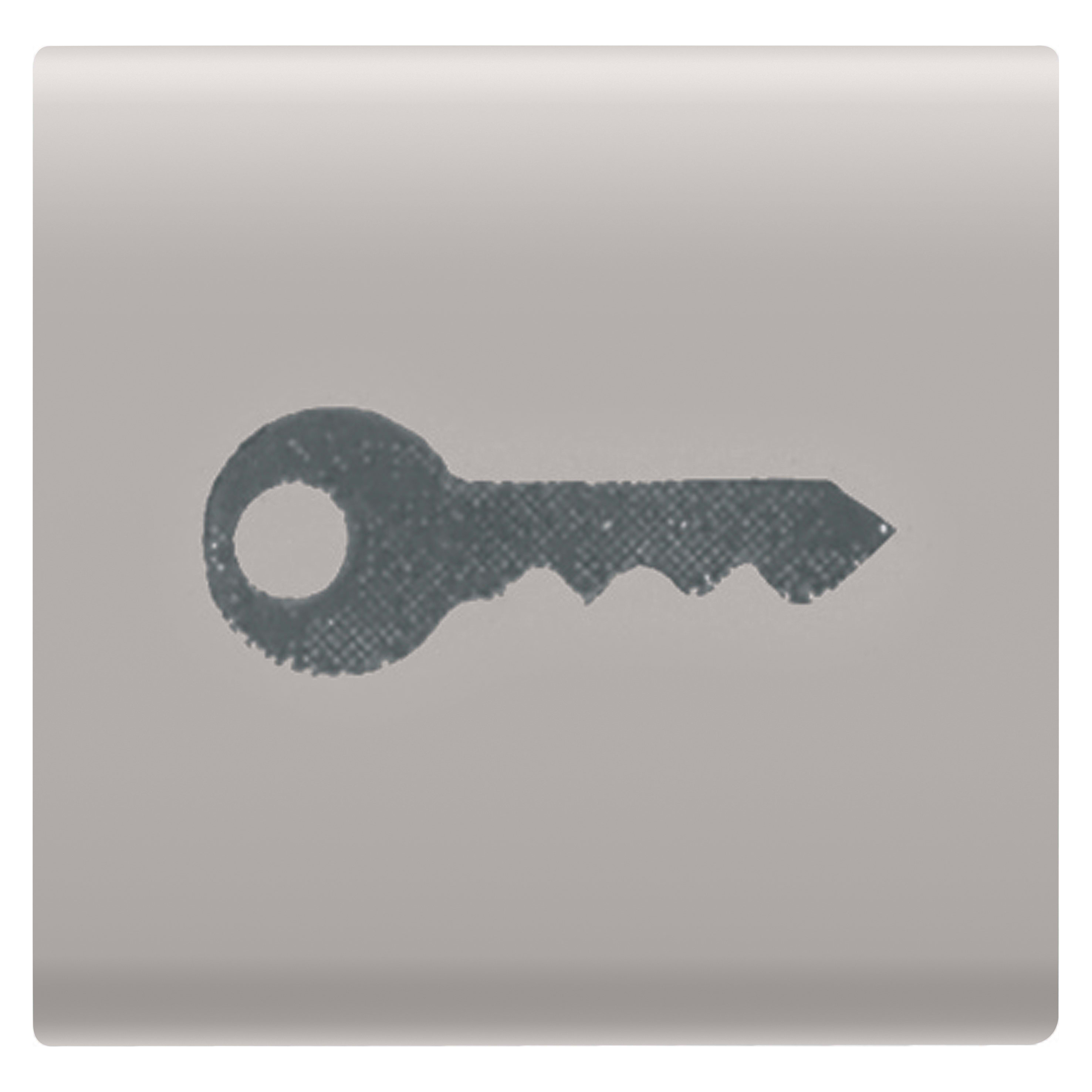 GEWISS - GEWGW13543 TASTO INTERCAMBIABILE - 22X22mm - CHIAVE - NATURAL BEIGE SATINATO - CHORUSMART