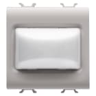 GEWISS - GEWGW13631 SPIA SPORGENTE - 12V ac/dc / 230V ac 50/60 Hz - OPALE - 2 MODULI - NATURAL BEIGE SATINATO - CHORUSMART