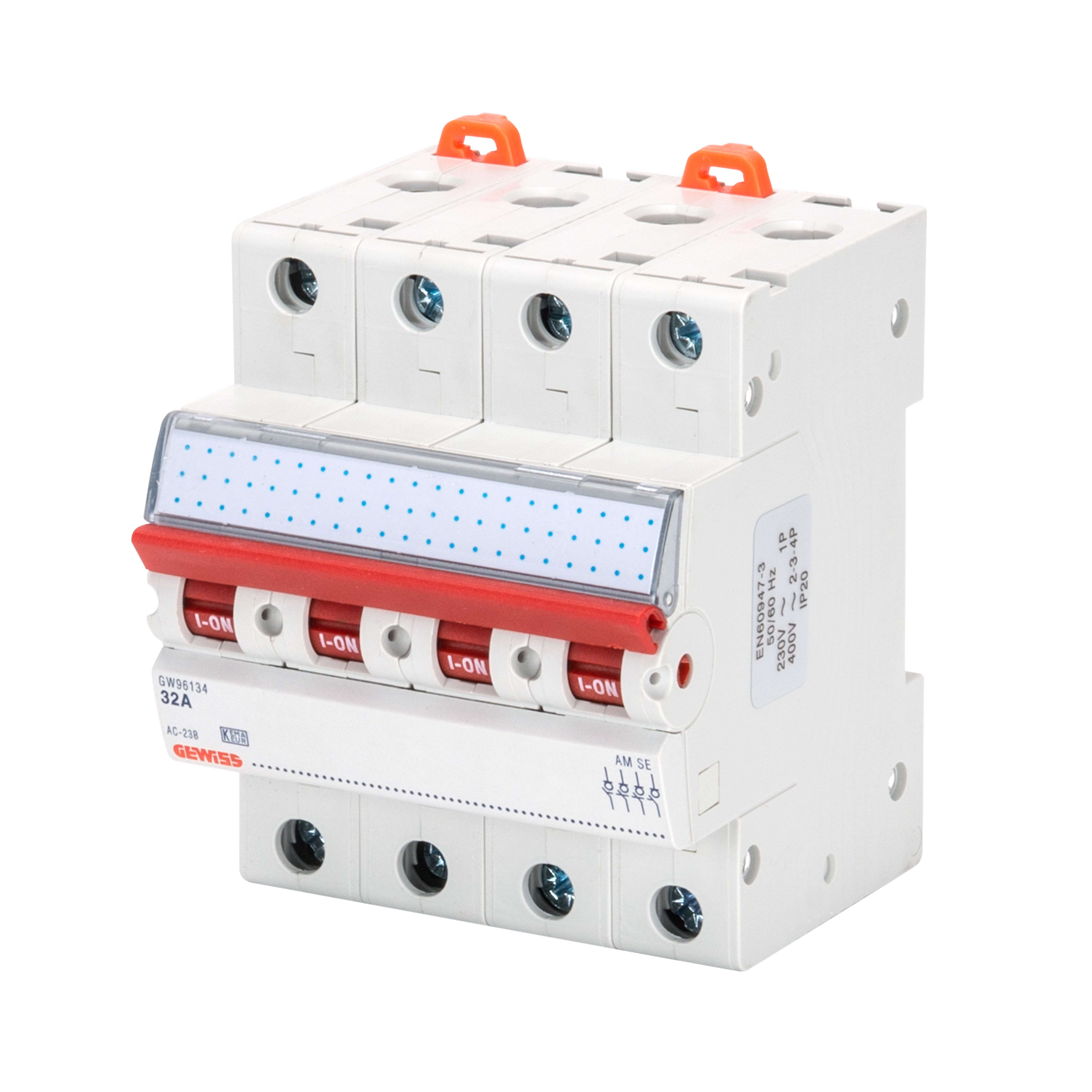 GEWISS - GEWGW96136 INTER.MANOVRA-SEZIONATORE 4P 63A