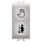 GEWISS - GEWGW13736 SPIA DI SEGNALAZIONE DOPPIA - OPALE - DND+MUR - 1 MODULO - NATURAL BEIGE SATINATO - CHORUSMART