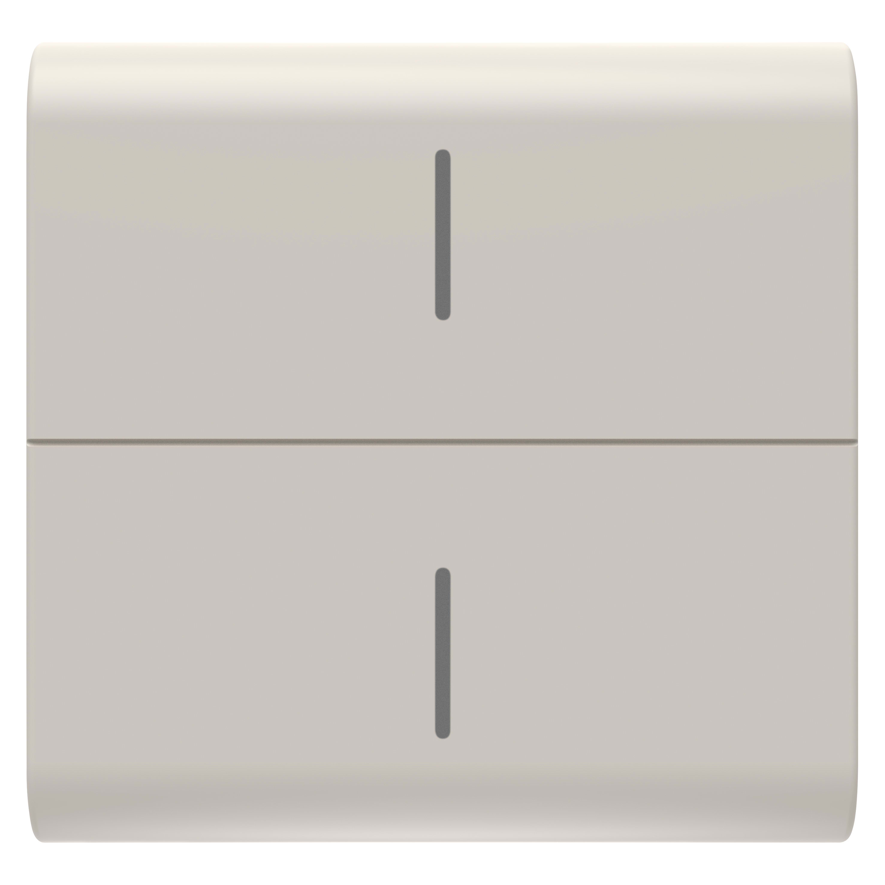 GEWISS - GEWGW13820 TASTO INTERCAMBIABILE PER PULSANTIERA CONNESSA ECO - 2 MODULI - NATURAL BEIGE SATINATO - CHORUSMART