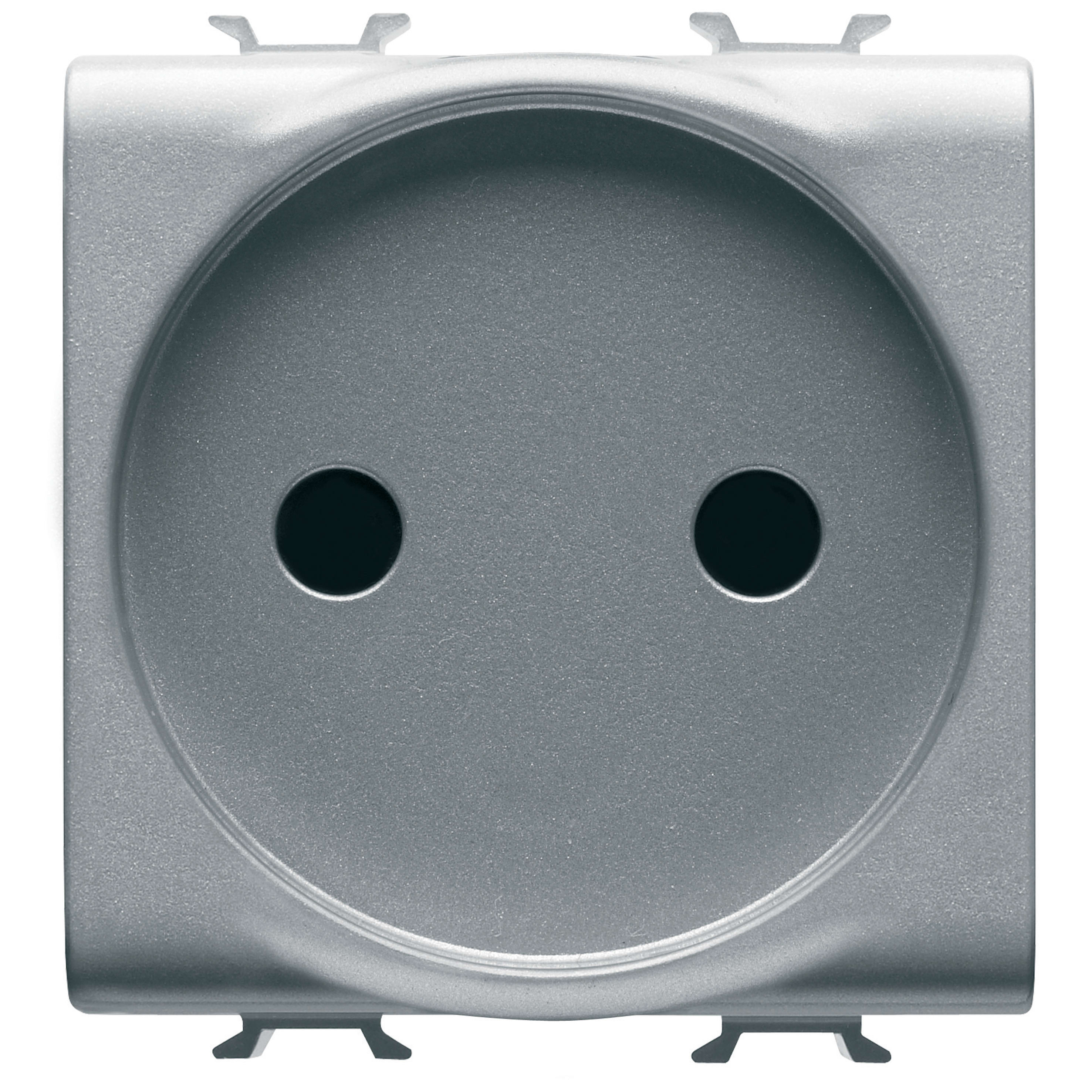 GEWISS - GEWGW14246 PRESA STANDARD FRANCESE 250V ac - 2P 16A - 2 MODULI - TITANIO - CHORUSMART