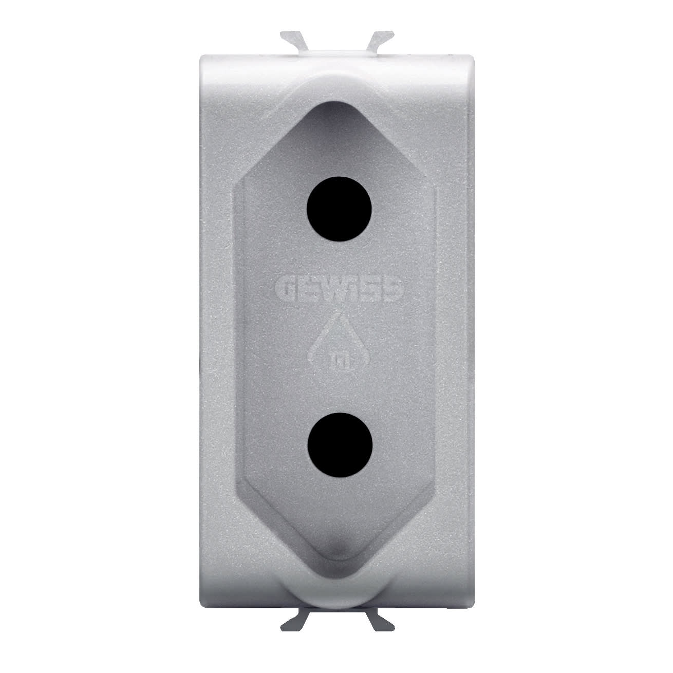 GEWISS - GEWGW14282 PRESA STANDARD ISRAELIANO - 250 V ac - 2P 10 A - 1 MODULO - TITANIO - CHORUSMART