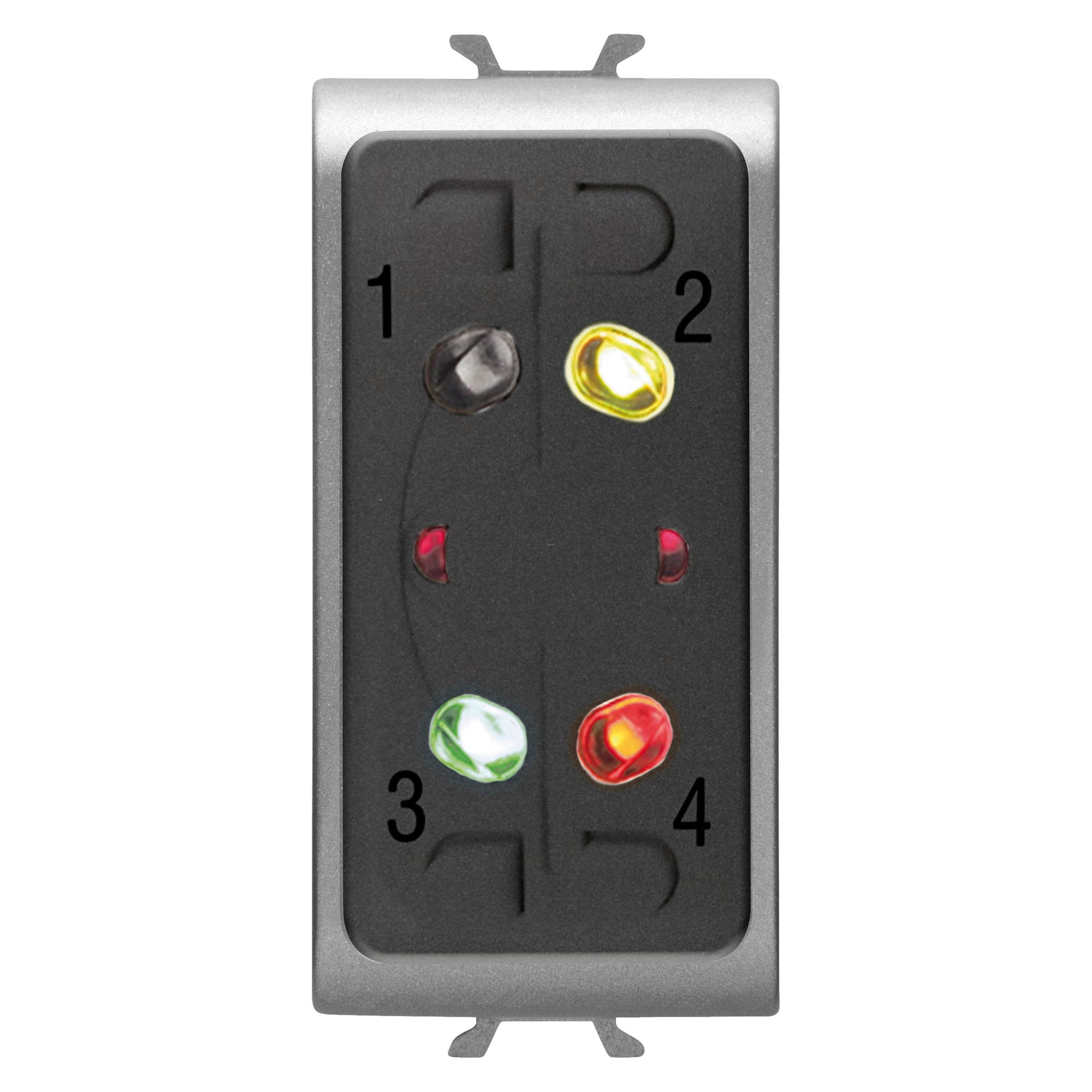 GEWISS - GEWGW14940 INSERITORE PARZIALIZZATORE DA INCASSO - ANTIFURTO FILARE - TITANIO - CHORUSMART