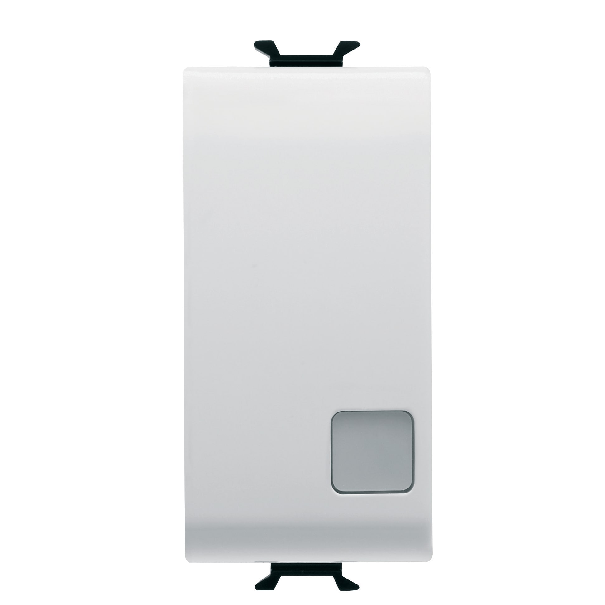 GEWISS - GEWGW15053 DEVIATORE UNIPOLARE 250V ac - 16AX ILLUMINABILE - CON LENTE NEUTRA SOSTITUIBILE - 1 MODULO - BIANCO SATINATO - CHORUSMART