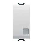 GEWISS - GEWGW15005 INTERRUTTORE BIPOLARE 250V ac - 16AX ILLUMINABILE - CON LENTE NEUTRA SOSTITUIBILE - 1 MODULO - BIANCO SATINATO - CHORUSMART