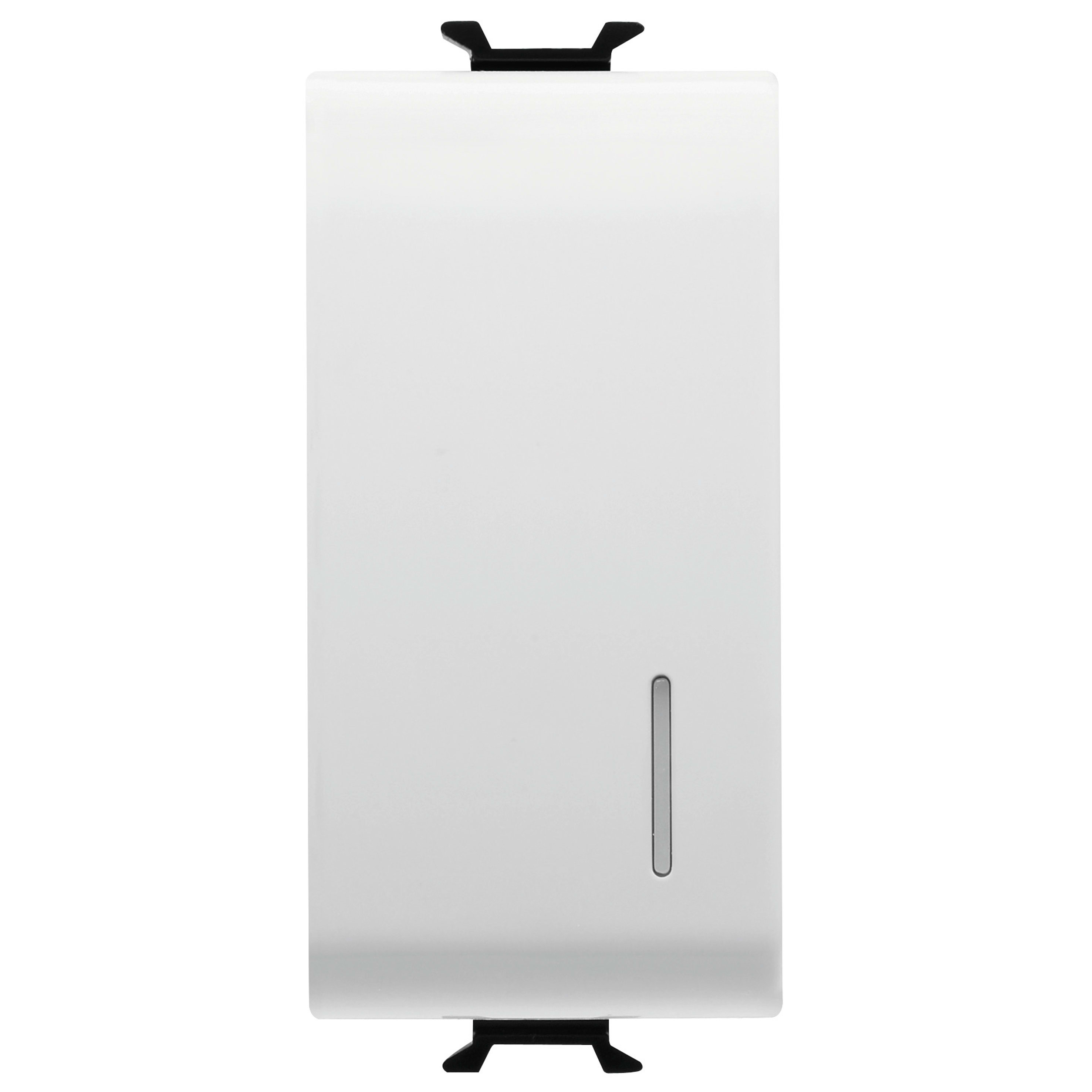 GEWISS - GEWGW15912 PULSANTE ELETTRONICO SOFT-CLICK - LUMINOSO - CON DIFFUSORE - PER RELE E DIMMER - 1P NA 4A - 230V ac 50/60Hz - 1 MODULO - BIANCO SATINATO - CHORUSMART