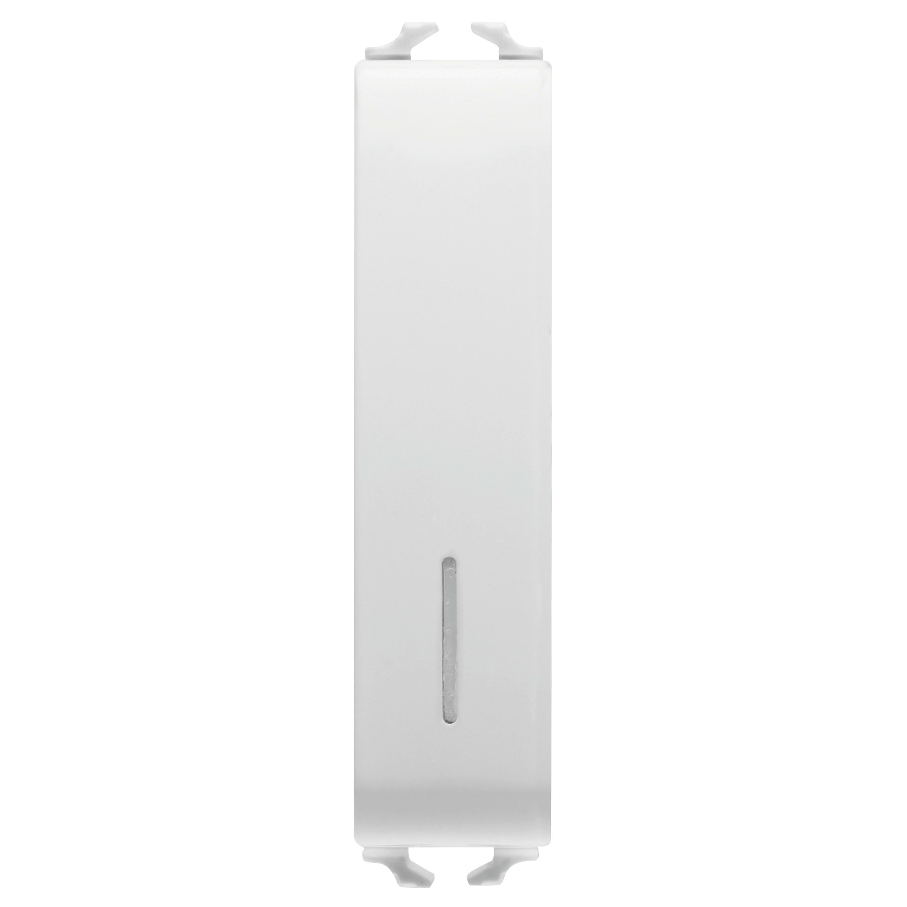 GEWISS - GEWGW15162 PULSANTE UNIPOLARE 250V ac - NA 10A ILLUMINABILE - CON DIFFUSORE - 1/2 MODULO - BIANCO SATINATO - CHORUSMART