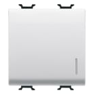 GEWISS - GEWGW15072F DEVIATORE UNIPOLARE 250V ac - MORSETTI CABLAGGIO RAPIDO - 16AX ILLUMINABILE - CON DIFFUSORE - 2 MODULI - BIANCO SATINATO - CHORUSMART