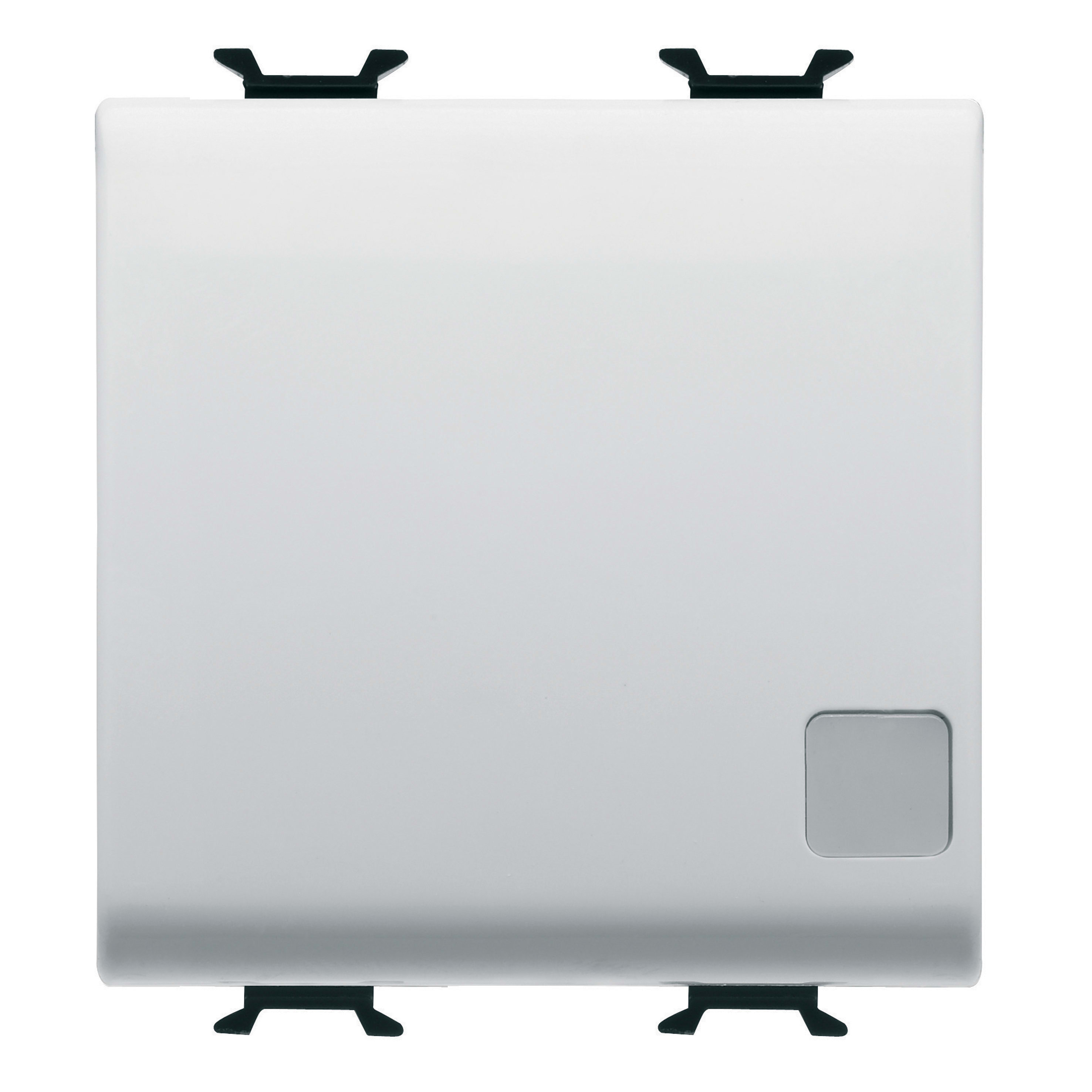 GEWISS - GEWGW15103F INVERTITORE UNIPOLARE 250V ac - MORSETTI CABLAGGIO RAPIDO - 16AX ILLUMINABILE - CON LENTE NEUTRA SOSTITUIBILE - 2 MODULI - BIANCO SATIN - CHORUSMART