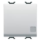 GEWISS - GEWGW15173 PULSANTE UNIPOLARE 250V ac - NA 16A ILLUMINABILE - CON LENTE NEUTRA SOSTITUIBILE - 2 MODULI - BIANCO SATINATO - CHORUSMART