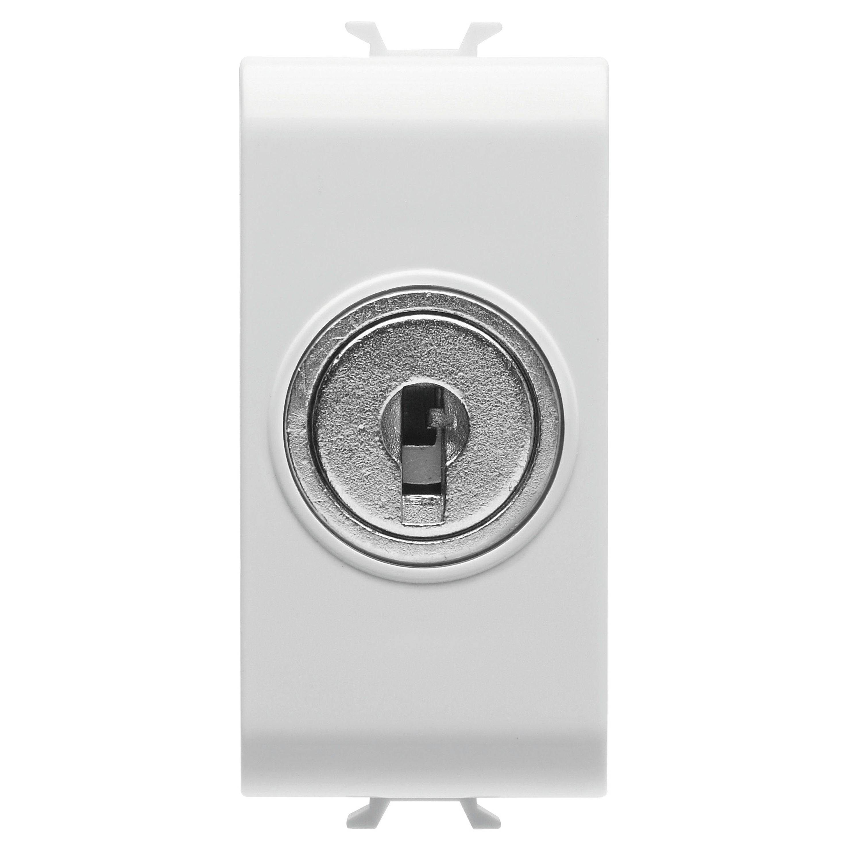 GEWISS - GEWGW15054 DEVIATORE UNIPOLARE 250V ac - 10AX - CON CHIAVE - 1 MODULO - BIANCO SATINATO - CHORUSMART