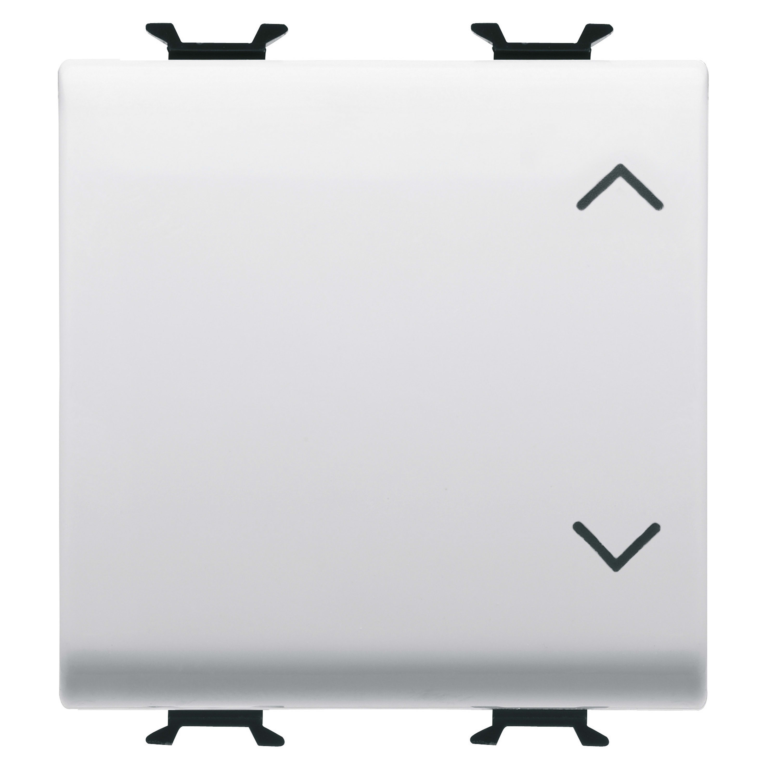 GEWISS - GEWGW15123 COMMUTATORE UNIPOLARE 250V ac - 10AX - TASTO NEUTRO - SIMBOLO SU-GIU' - 2 MODULI - BIANCO SATINATO - CHORUSMART