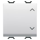 GEWISS - GEWGW15123 COMMUTATORE UNIPOLARE 250V ac - 10AX - TASTO NEUTRO - SIMBOLO SU-GIU' - 2 MODULI - BIANCO SATINATO - CHORUSMART
