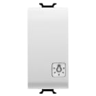 GEWISS - GEWGW15151 PULSANTE UNIPOLARE 250V ac - NA 16A ILLUMINABILE - CON LENTE NEUTRA SOSTITUIBILE -SIMBOLO LUCE - 1 MODULO - BIANCO SATINATO - CHORUSMART