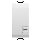 GEWISS - GEWGW15152 PULSANTE UNIPOLARE 250V ac - NA 16A ILLUMINABILE - CON LENTE NEUTRA SOSTITUIBILE - SIMBOLO CHIAVE - 1 MODULO - BIANCO SATINATO - CHORUSMART