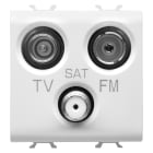 GEWISS - GEWGW15382 PRESA TV+FM+SAT2M B.SAT