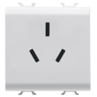GEWISS - GEWGW15391 PRESA STDANDAD CINESE - 250 V ac - 2P+T 10 A - 2 MODULI - BIANCO SATINATO - CHORUSMART